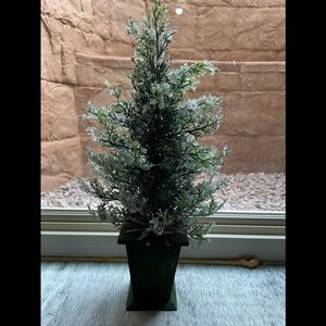 Fake mini Christmas tree for decorating